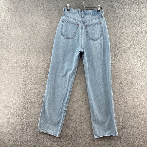 Abercrombie The Loose High Rise Curve Love Jeans 25 0L Light Wash Baggy Wide Leg - Picture 5 of 16